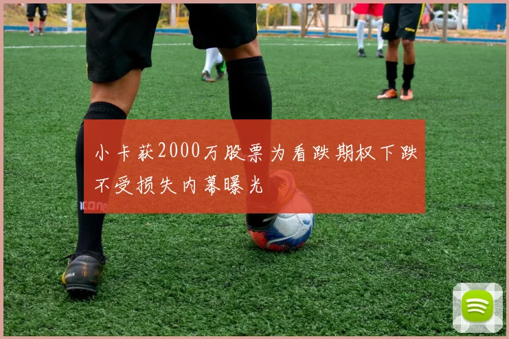小卡获2000万股票为看跌期权下跌不受损失内幕曝光