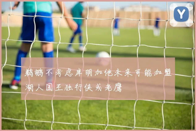 鹈鹕不考虑库明加他未来可能加盟湖人国王独行侠或老鹰